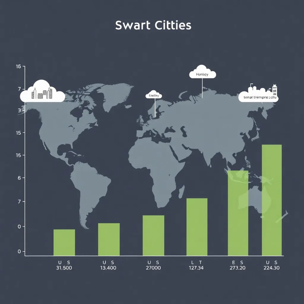 график роста умных городов по всему миру