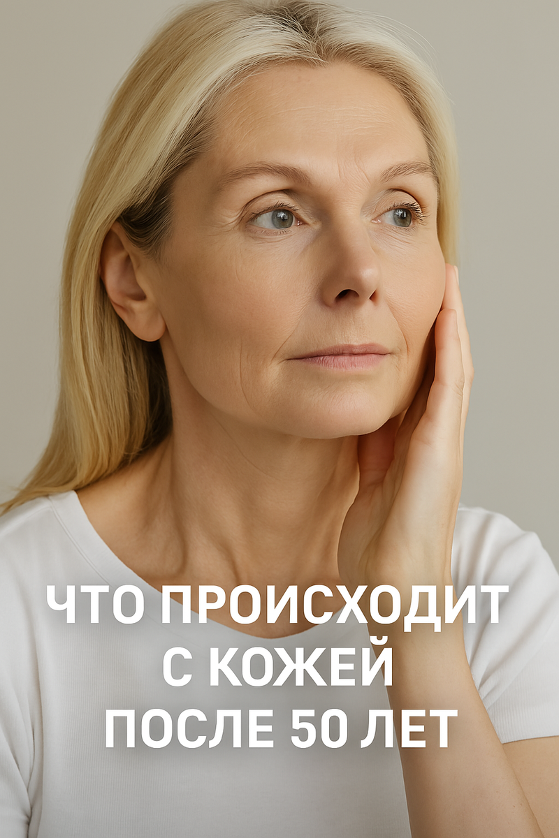 Что происходит с кожей после 50 лет — и как это учитывать в уходе