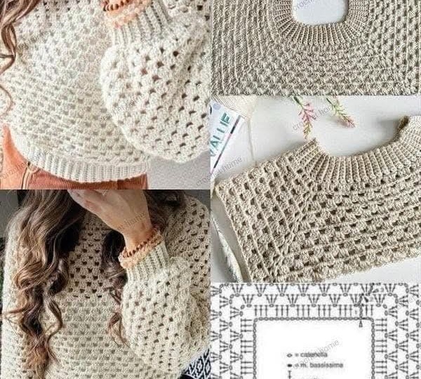 Ажурные узоры для лета крючком