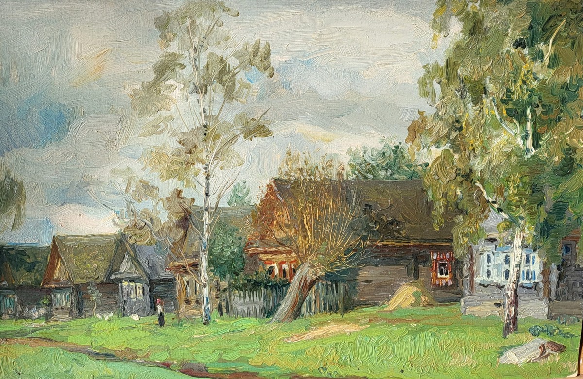 Ю.С.Подлясский. Солнце после дождя.Начало осени. 1946.