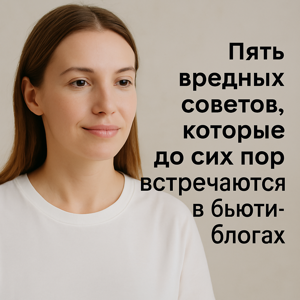 Пять вредных советов, которые до сих пор встречаются в бьюти-блогах