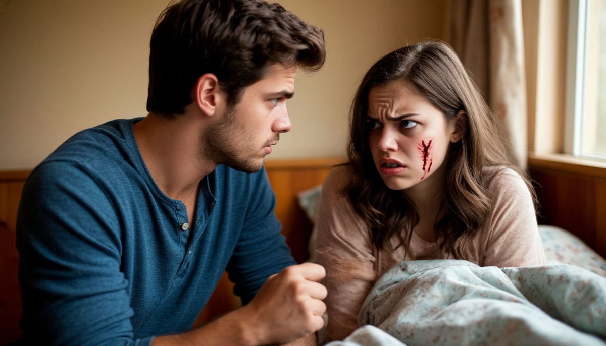 сердитая больная девушка