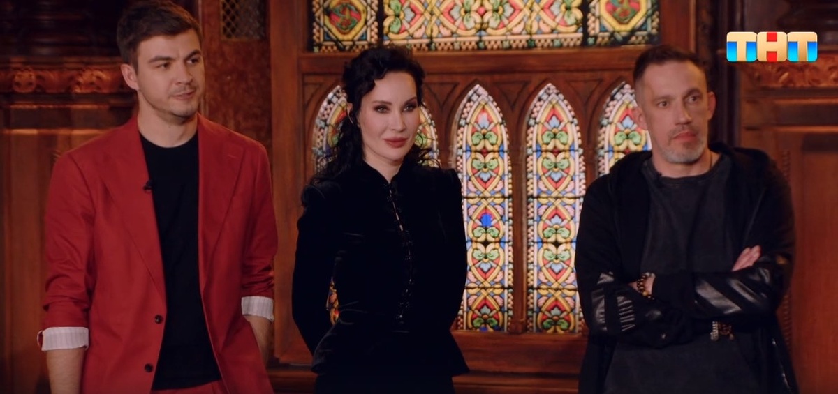 Тройка участников нового испытания: Влад Череватый, Ольга Якубович и Максим Левин, скрин видео автора канала