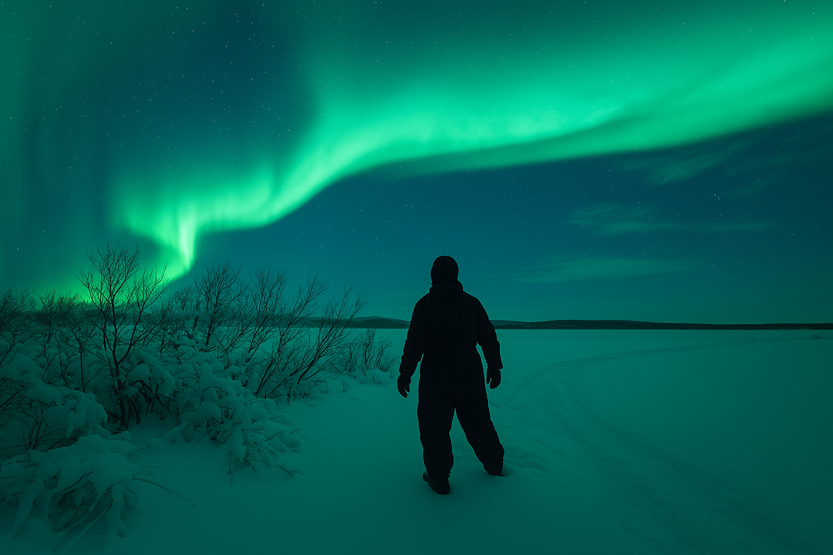 Один. Среди снега и света. Север говорит с теми, кто готов слушать.