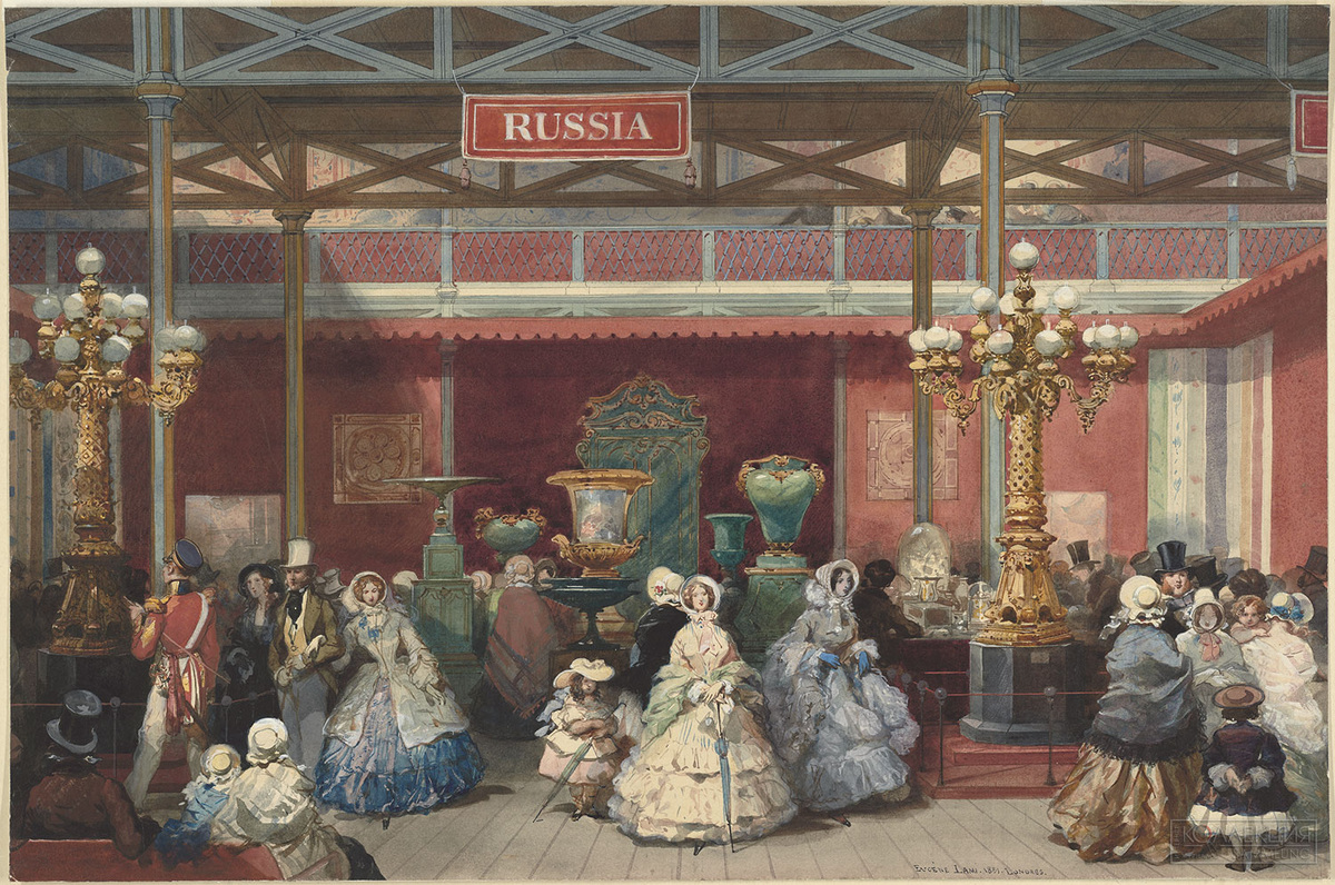 Лами, Эжен. Русский павильон на Всемирной выставке 1851 года в Лондоне
