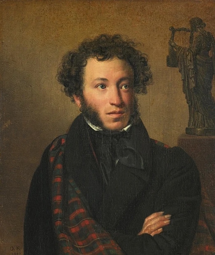 Портрет А.С.Пушкина, художник О.А.Кипренский 1827, ГТГ.               
