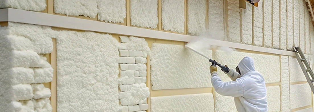 утепление дома пеной