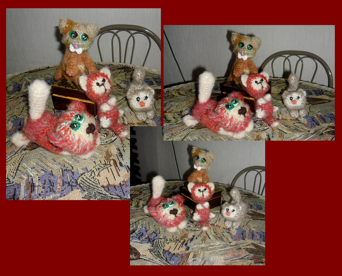 страшненькие , забраковать хотелось , но младшая доча Саша похвалила зверушек.