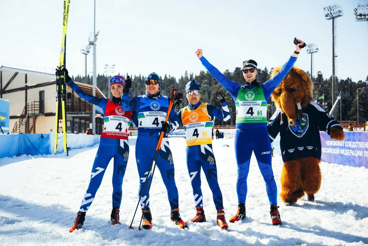    Сборная УрФО заняла второе место в эстафете чемпионата СК РФ по лыжным гонкам