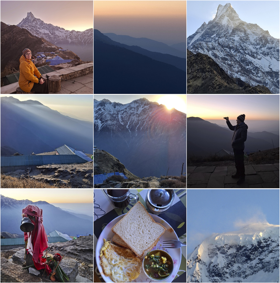 Рассвет в High Camp (3600 м). Фото автора.