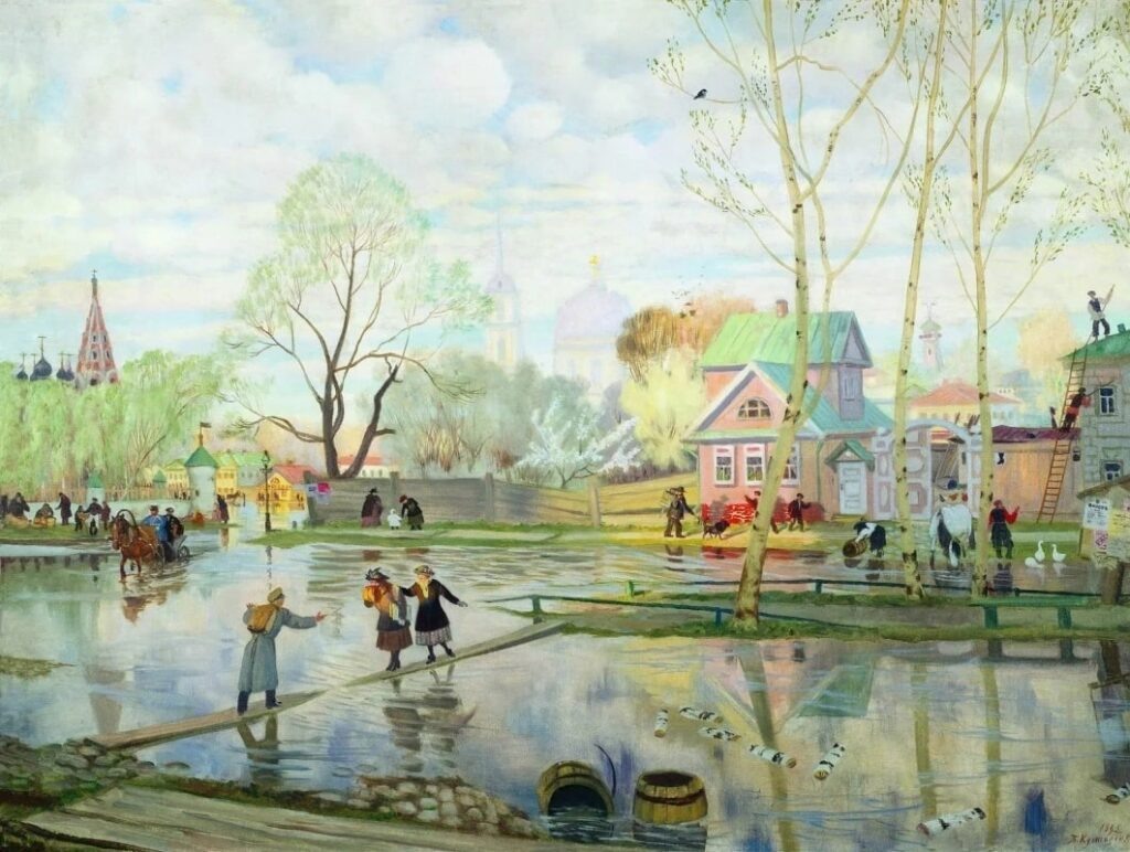 Б.М. Кустодиев «Весна», 1921 © Частное собрание