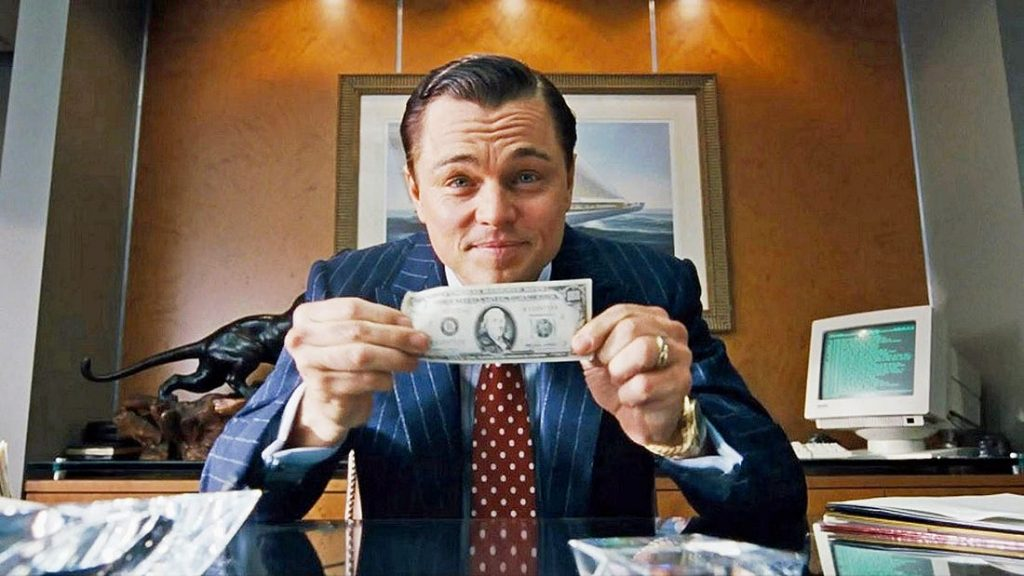 Кадр из фильма "Волк с Уолл-стрит", 2013 год, Реж. М.Скорцезе