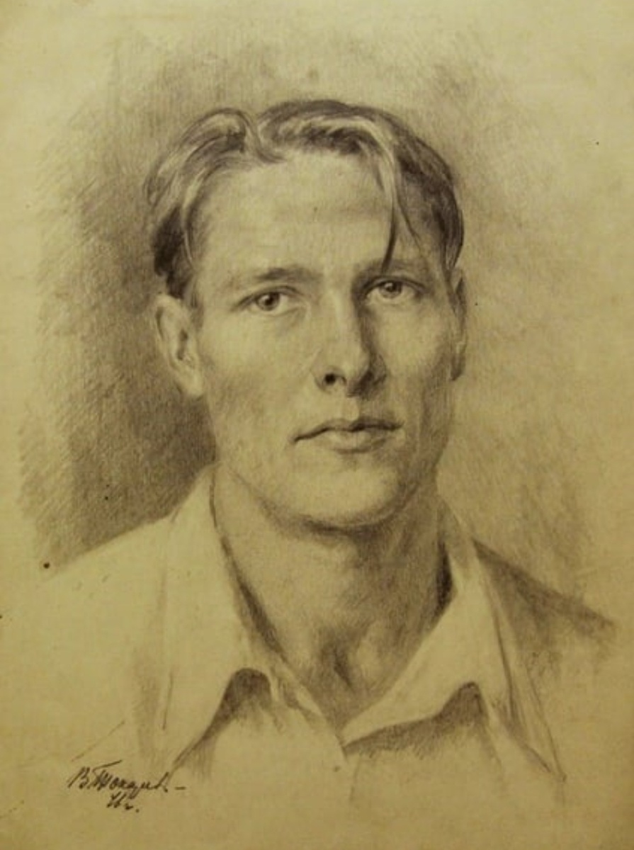 Художник Владимир Фёдорович Токарев. Автопортрет.