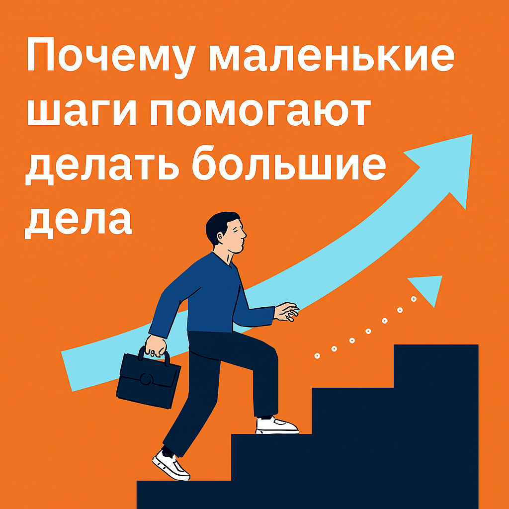 Почему «сделать один маленький шаг» работает лучше, чем любая мотивация