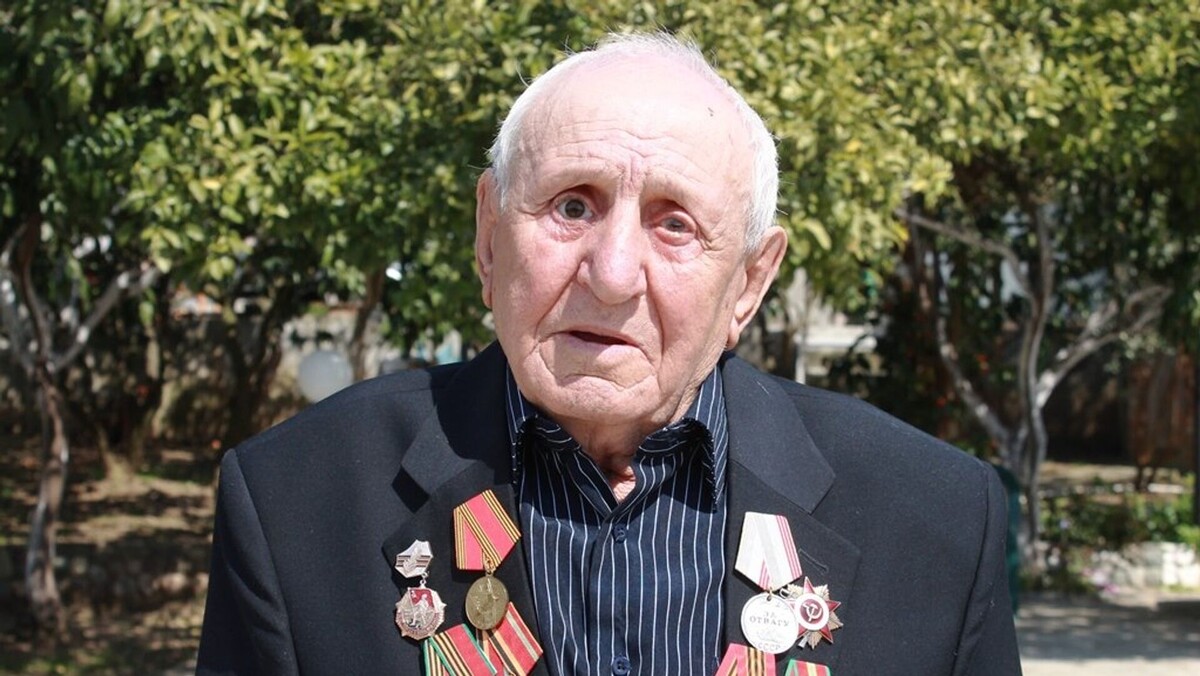 Ветеран ВОВ Рогонян Аркадий Арамович                          © Sputnik / Томас Тхайцук