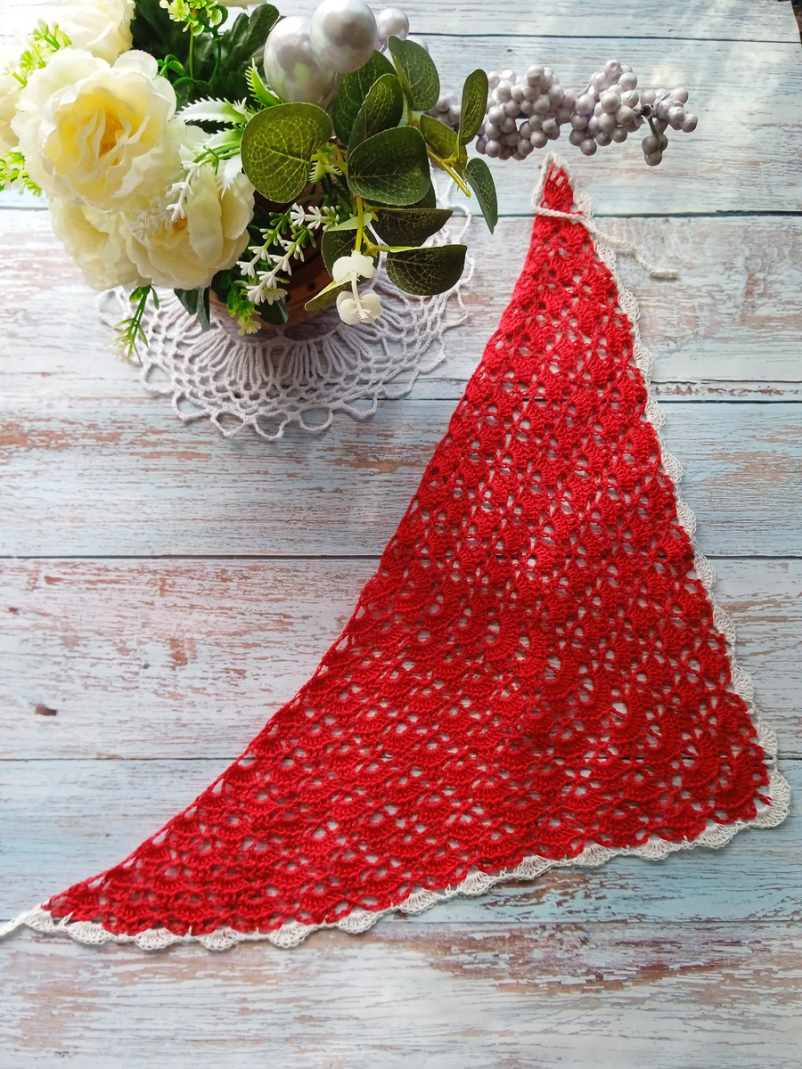 Косынка крючком " Пасхальная"