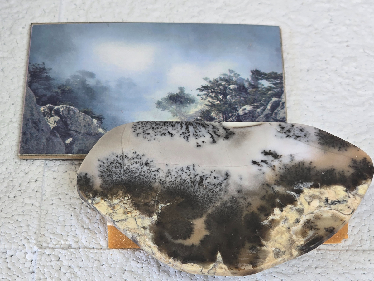 
Моховой агат, Казахстан