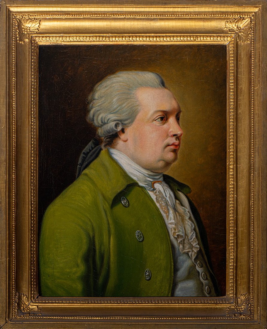 Портрет Д.И. Фонвизина. Неизвестный художник по оригиналу Ж. Карафа.
1784-1785 гг. Вторая половина XIX в. Холст, масло.
