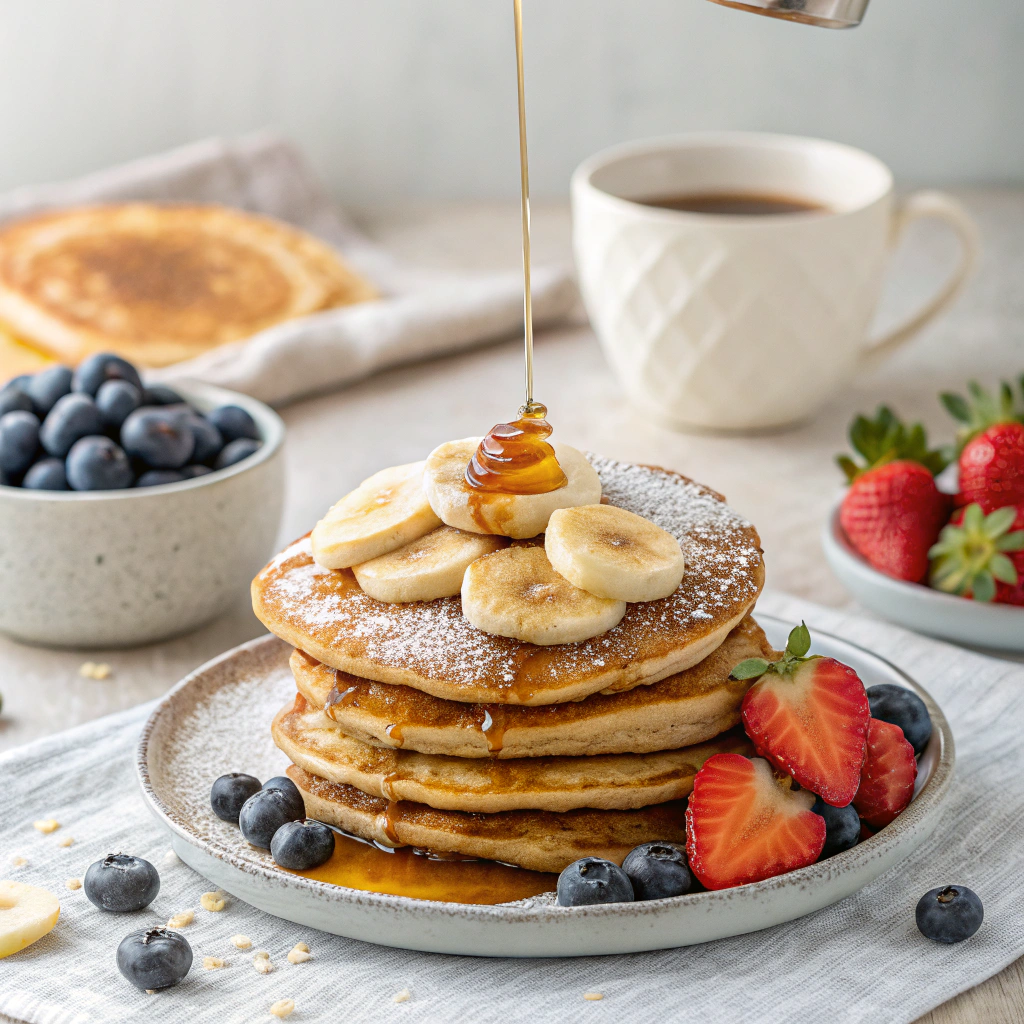 Банановые панкейки за 10 минут