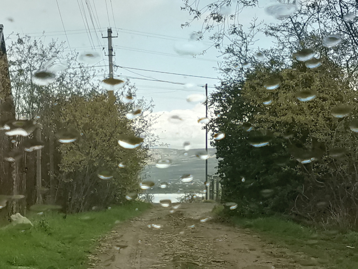 Снова дождик. 