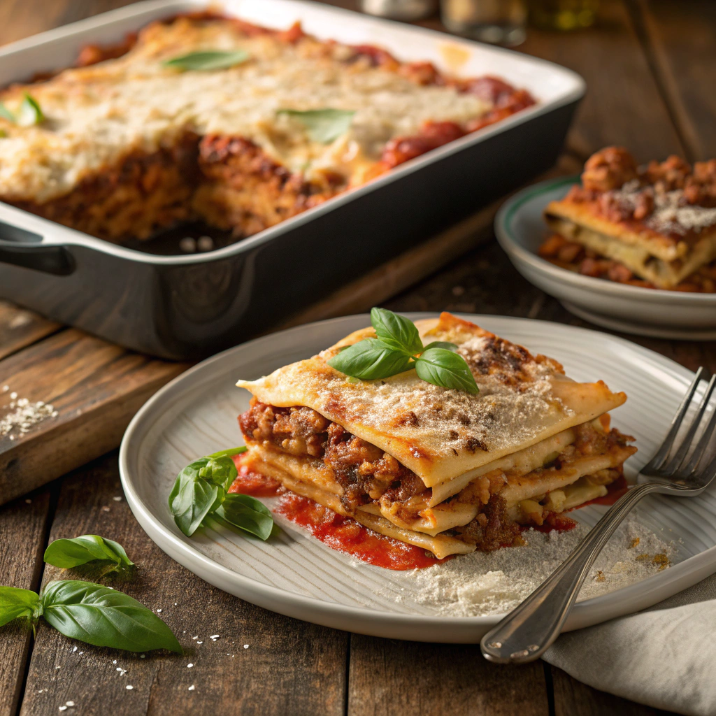 Лазанья из лаваша, вкусно и быстро.