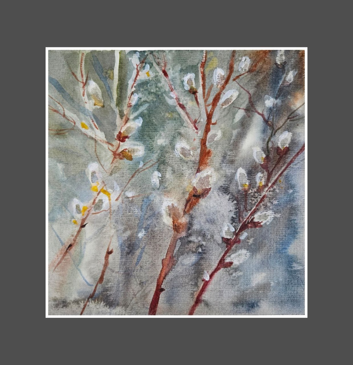 Бумага/акварель 20×20 см 