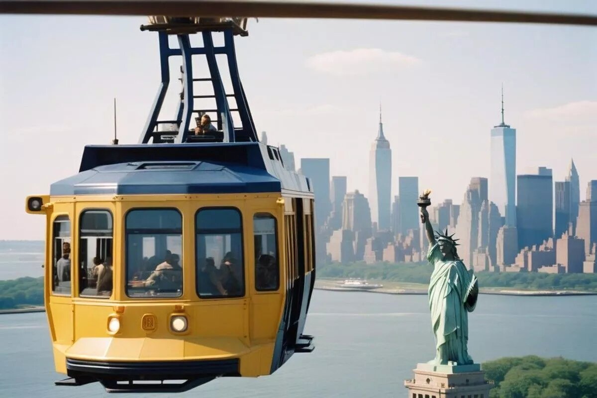 Прокатиться на воздушном трамвае – это все равно, что поучаствовать в захватывающем дух аттракционе.
Фото: freepik