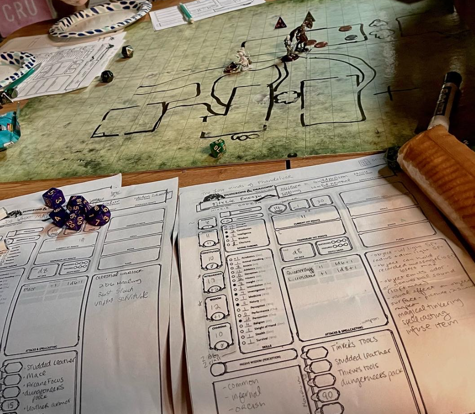 Вероятно, в глубоком подземелье идет битва со страшным монстром. Но по фото этого не понять