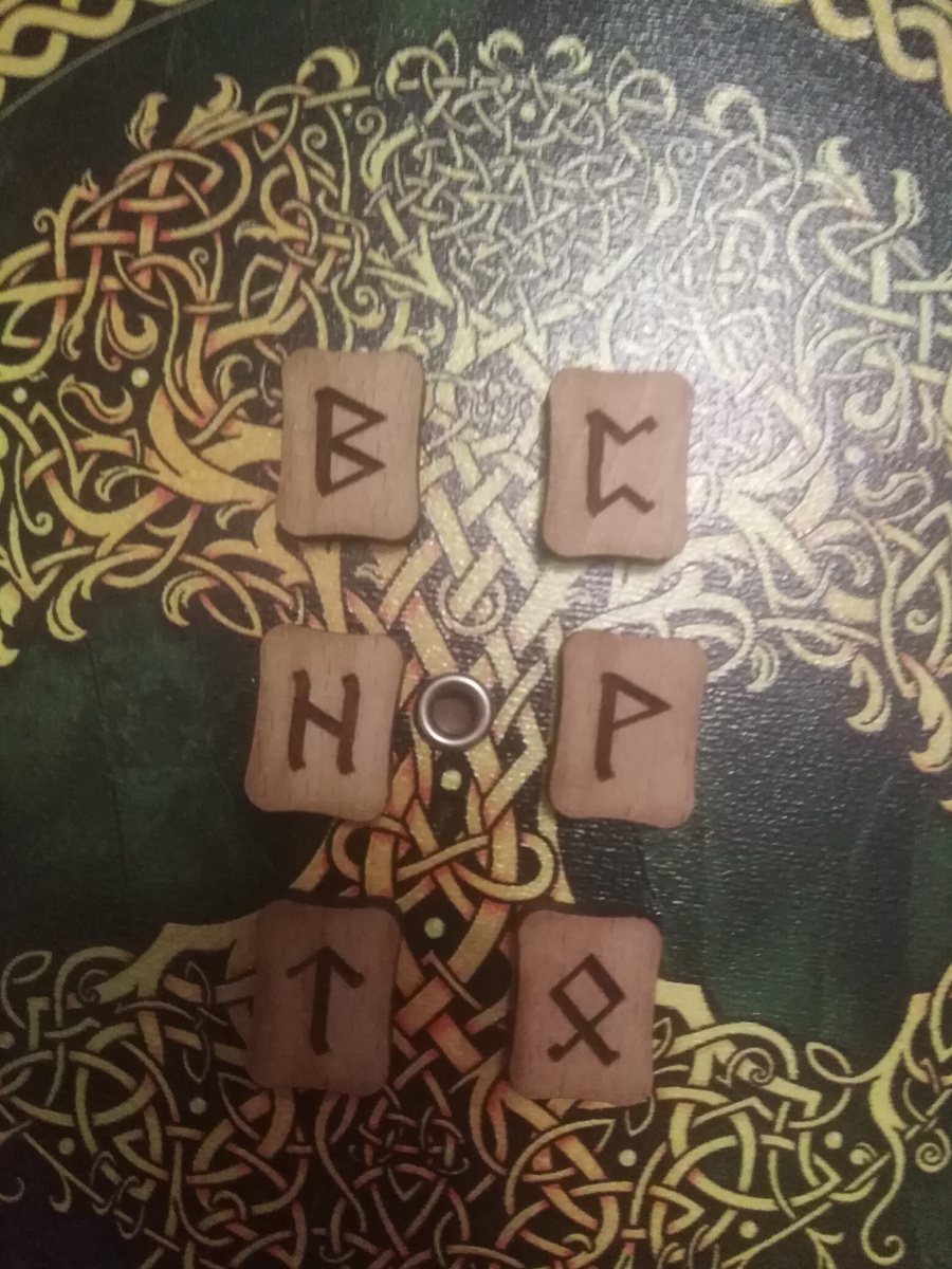 Фото 2. Найдите загаданную вами связку рун. Всего 3 горизонтальных ряда , в каждом ряду по 2 руны.  Фото канала Таро Портал 