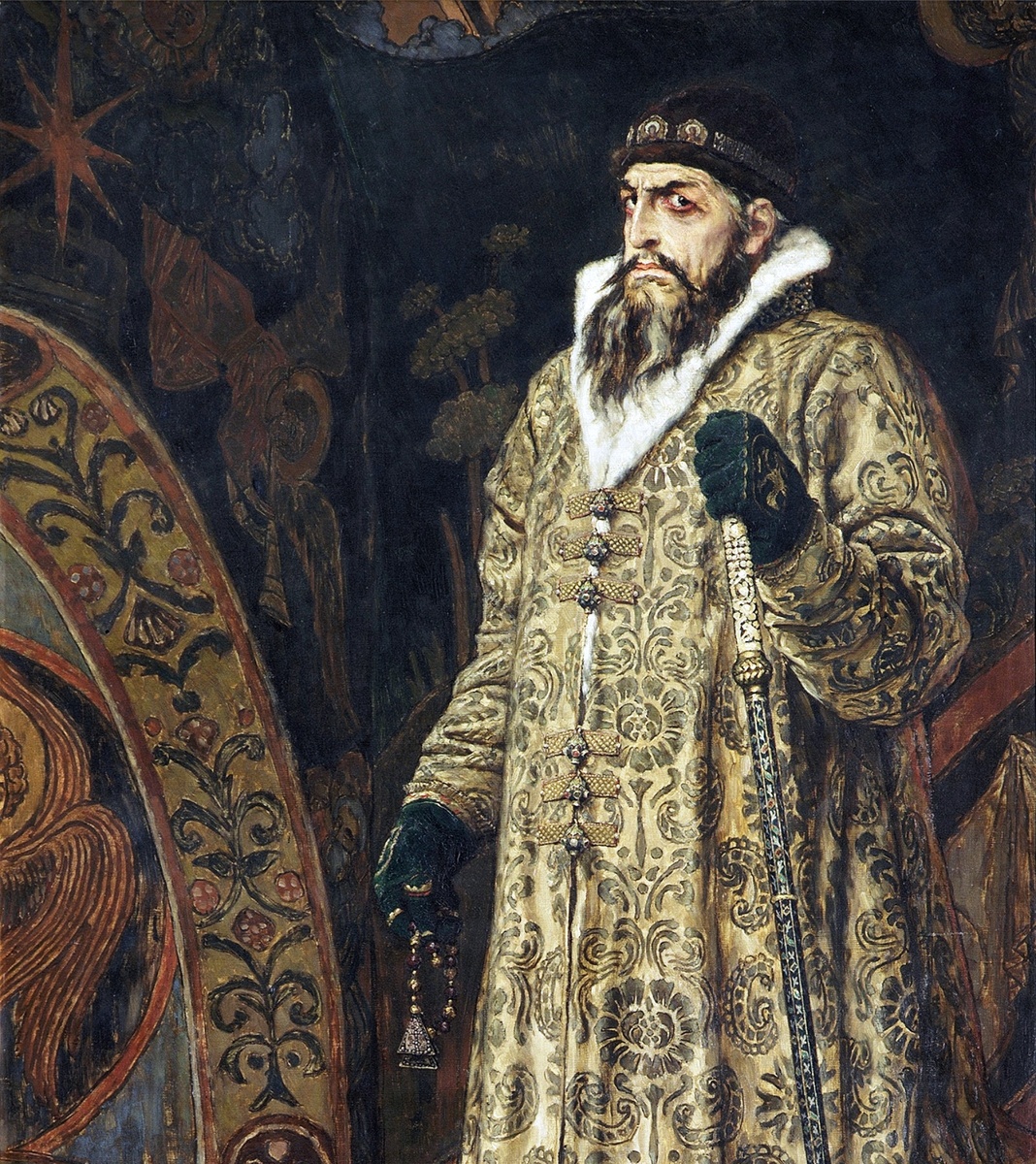 Царь Иван Грозный, Фрагмент картиныВ. М. Васнецова. 1897 г. Источник: Яндекс. Картинки.