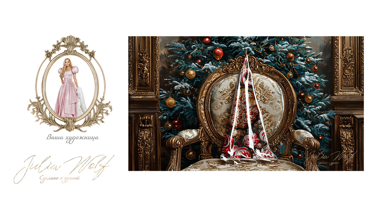 «Имбирный платок №1» от художницы Джулии Вульф в интерьере