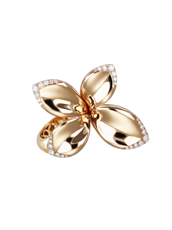 Кольцо Pasquale Bruni Giardini Segreti из розового золота с бриллиантами