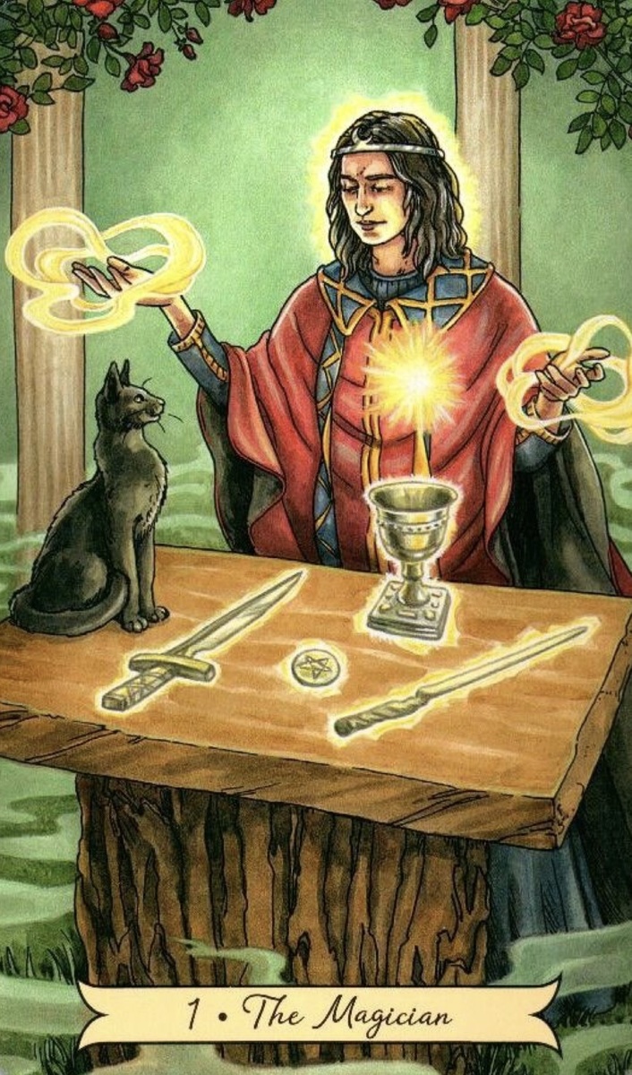 Маг - Самый первый старший аркан связанный сразу с 4мя стихиями.