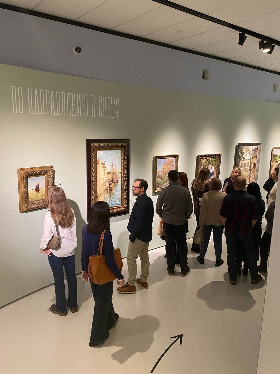 На выставке «Изображая воздух. Русский импрессионизм»