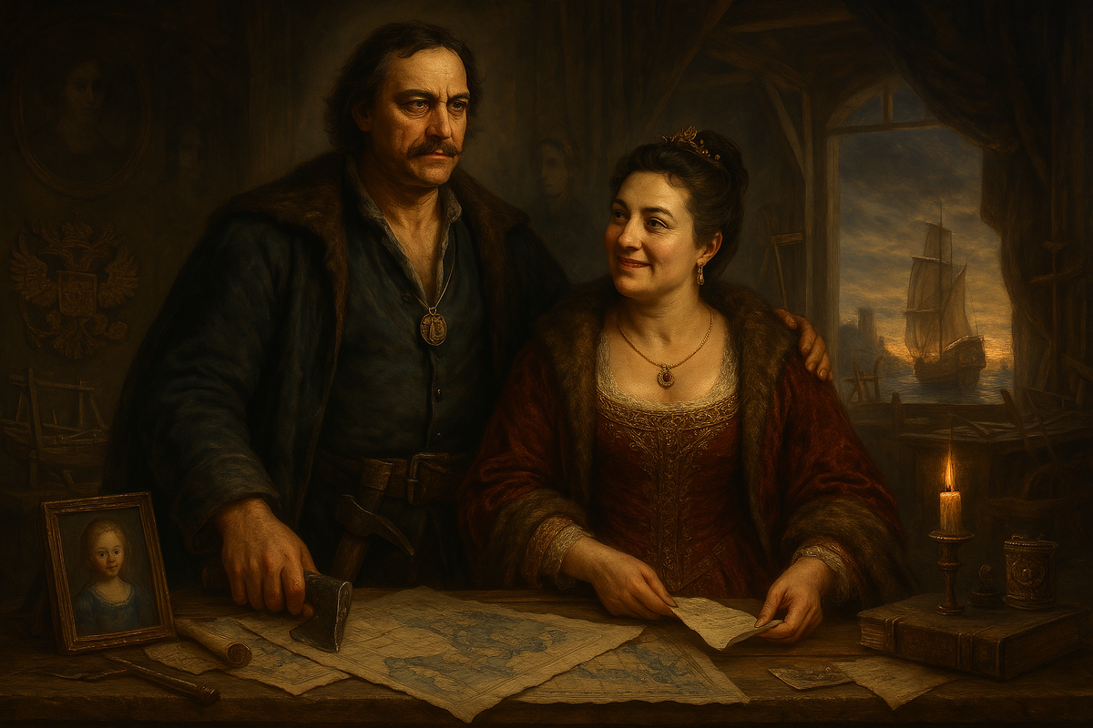 Пётр I и Екатерина I — любовь, изменившая Романовых.