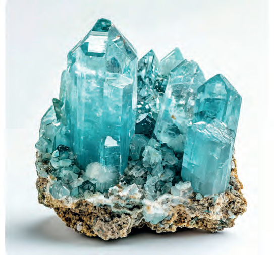 Голубой топаз, кристалл