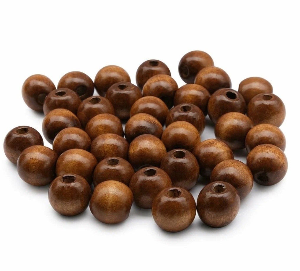 Мои "старые друзья"-деревянные бусинки