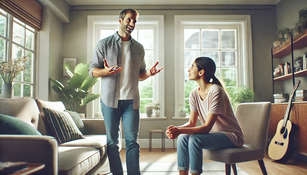 Андрей уговаривает Марину переехать к родителям