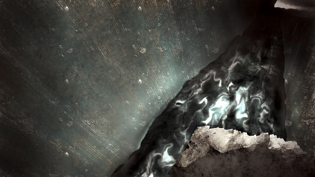 Поток смолы. Получилось прям почти как во сне.