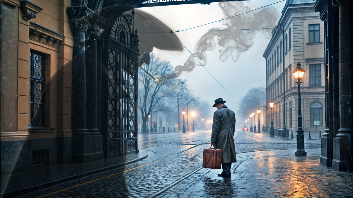 «Питер, я вернусь!» — сказал он городу. "Уже не надо..." — город молча докурил и переключил канал