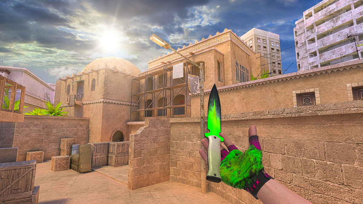 Один из моих сетов с ножом из баттл-пасса