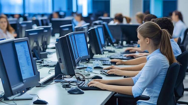    АННА БАБИЧ/ СОЗДАНО ИИ/OCTAGON.MEDIA/ТАСС Российские компании сокращают бюджеты на ИТ из-за высокой стоимости кредитов и ухудшения общей экономической ситуации в стране