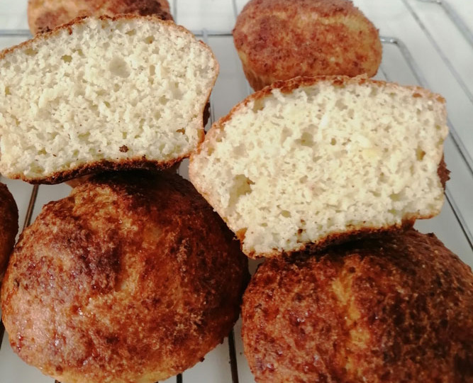 Кексы из творога, овсяной и кокосовой муки