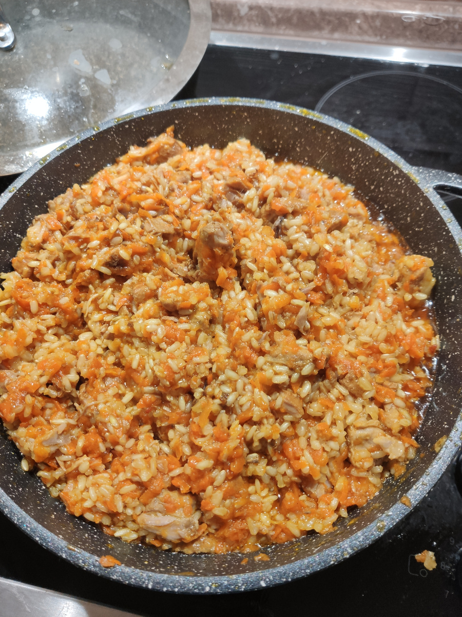 ПП-плов с курицей и красным узбекским рисом