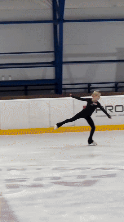 Елена Костылева на тренировке