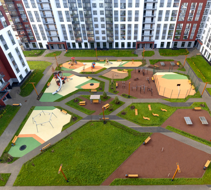 Уютная и функциональная придомовая территория