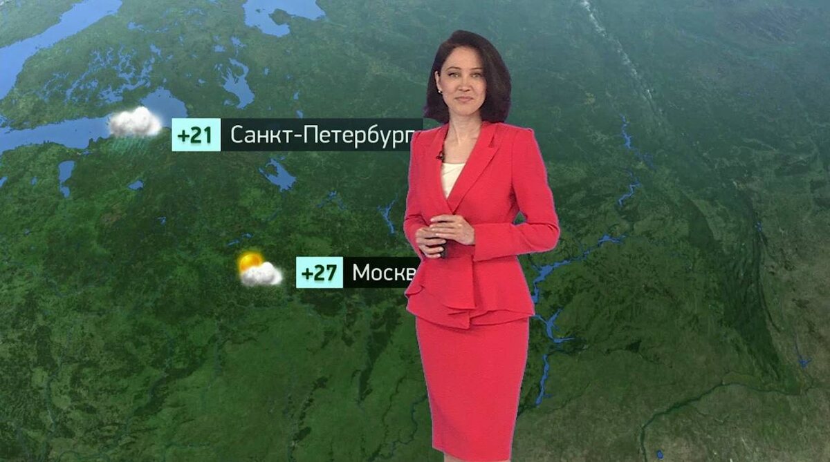 На фото: ведущая прогноза погоды на канале НТВ Ирина Полякова