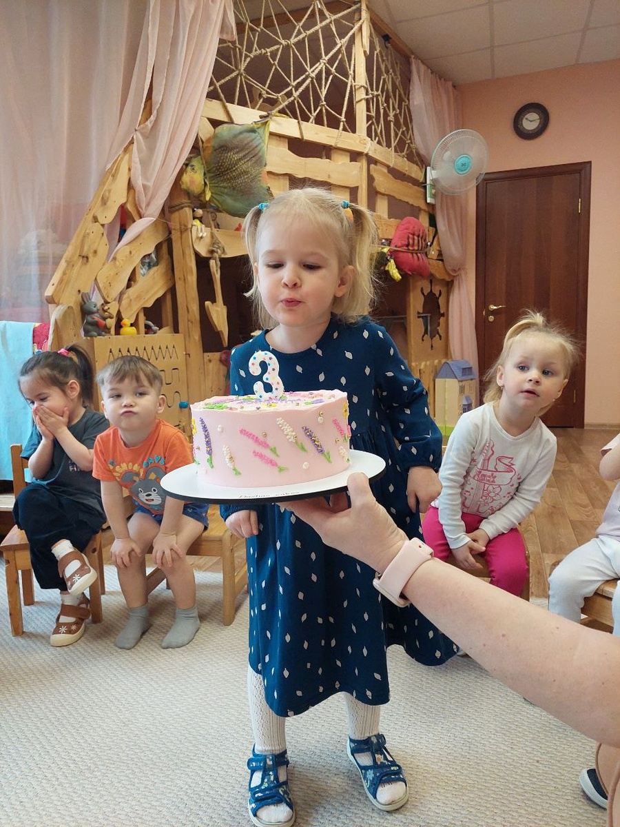 День рождения подружки Полины в саду