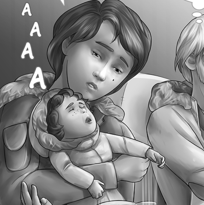 Кадр из комикса "Дары бродячих льдов" на сайте mildegard ru