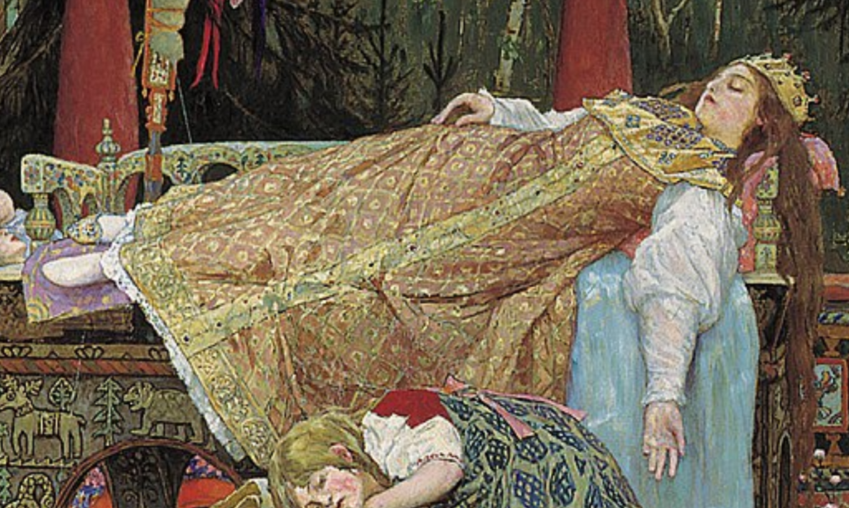 «Спящая царевна». Авт. В. Васнецов (фрагмент)